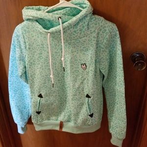 Cowl neck hoodie